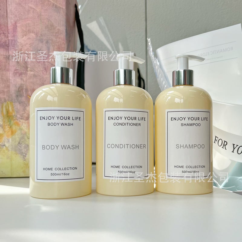 Ins-Style Custard Osmanthus Fragrance Shower Gel Shampoo Packaging Bottle, Famous El Check-In Small Fresh Sub-Bottle - Image 2
